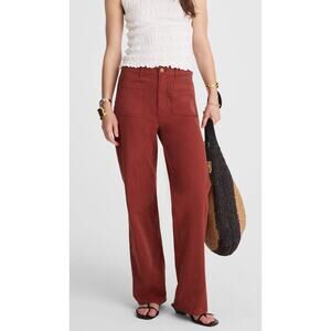 Madewell | NWT Emmett Wide-Leg Pant: Patch Pocket Edition in Antique Rose Sz 24